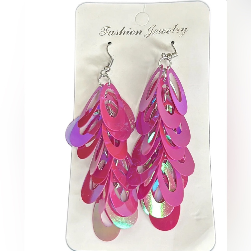 Cute Pink Drop Earrings